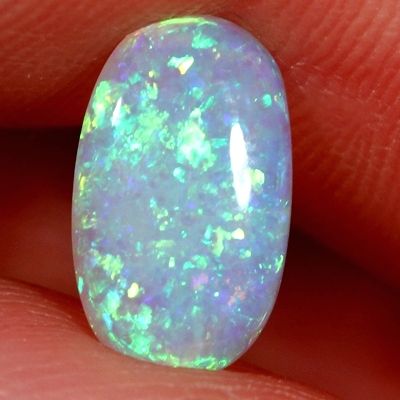 SOLID CRYSTAL OPAL Sparkles of green and a touch of orange 